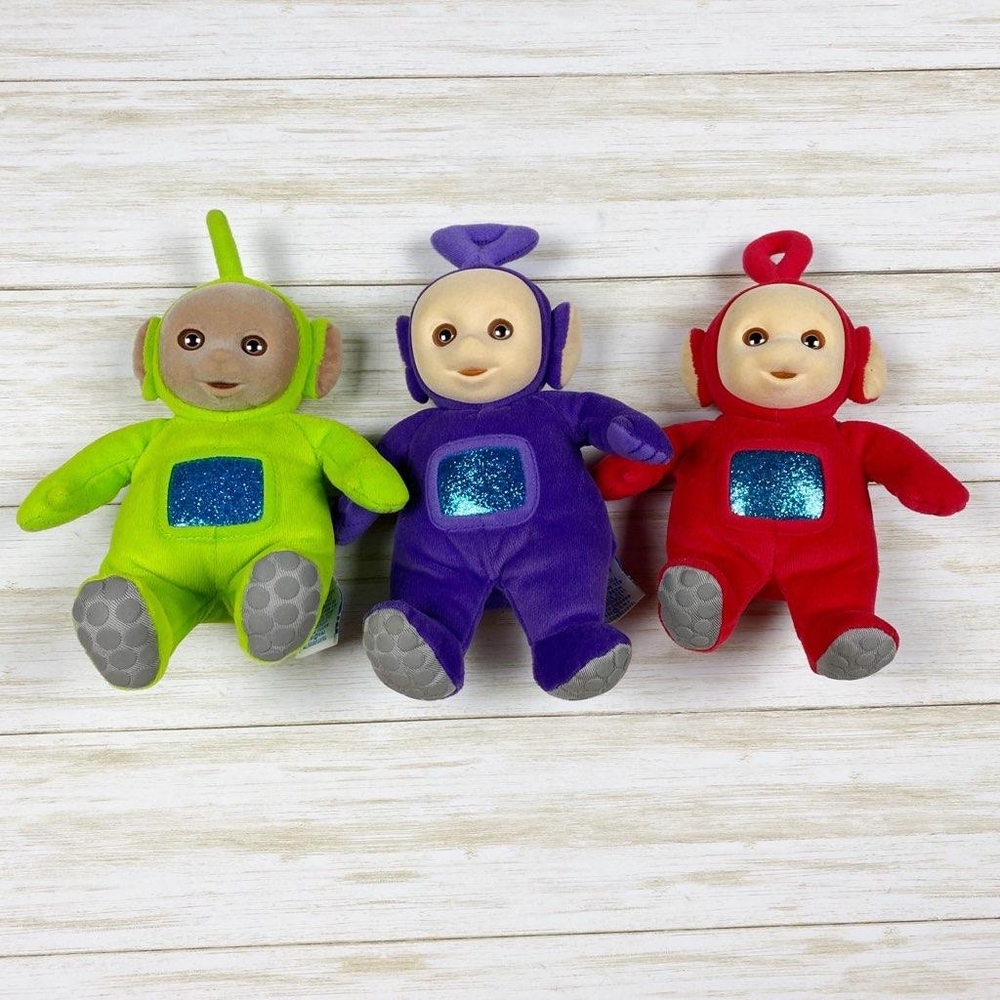 Vintage teletubbies plush set